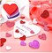 The 524-piece Valentine's Foam Hearts Craft Set includes 500 foam heart stickers and 24 heart-shaped foam crafts for Valentine's Day.